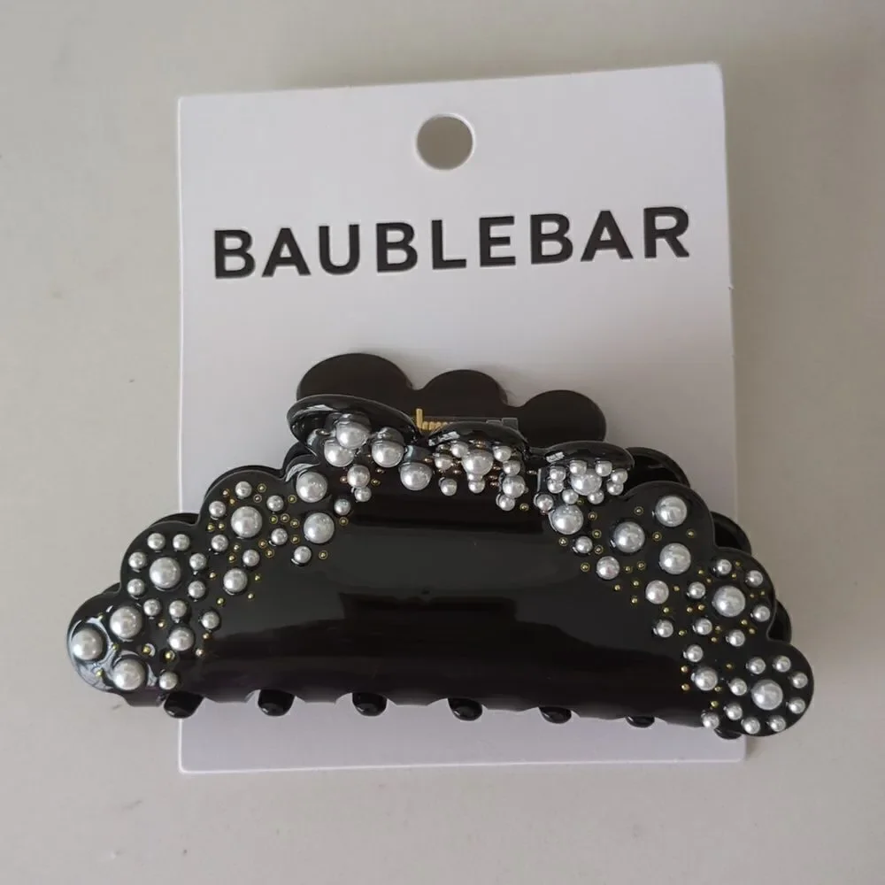 Baublebar Hair Clip Black Pearls